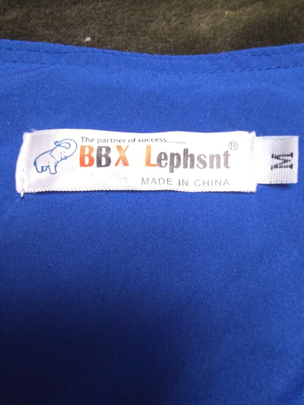 BBX Lephsnt Royal Blue Pleated Long Sleeve Dress - Women's M - Picture 2 of 6